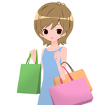 お買い物(ショッピング)をする時の英会話。